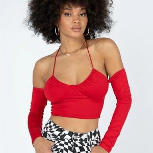 princess polly st eden top red